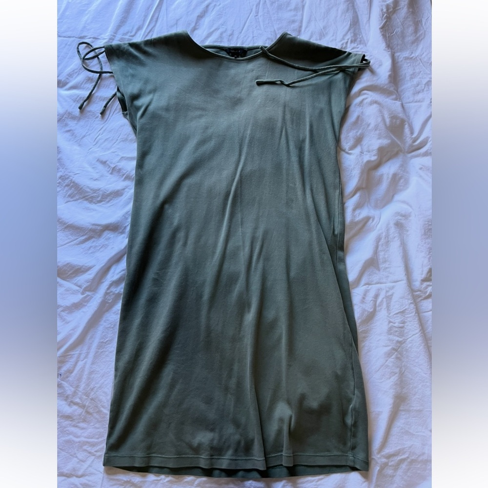 RW&CO Sleeveless Sage Jersey Cotton Midi Dress
